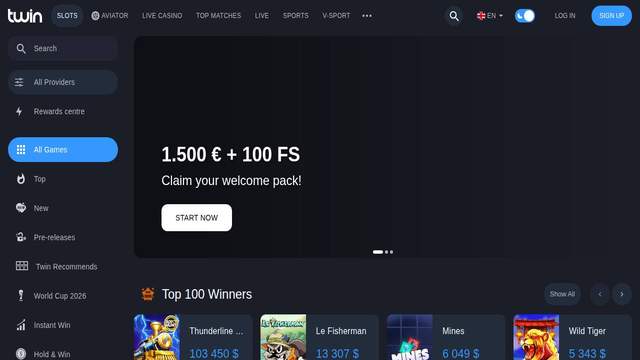 Twin Casino casino screenshot
