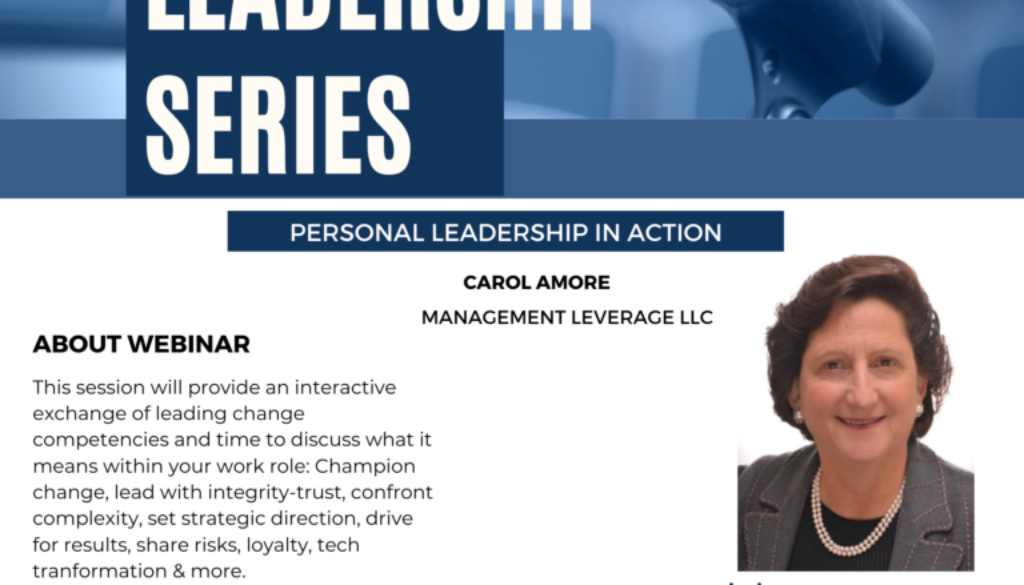 BALC Leadership Series - Carol Amore